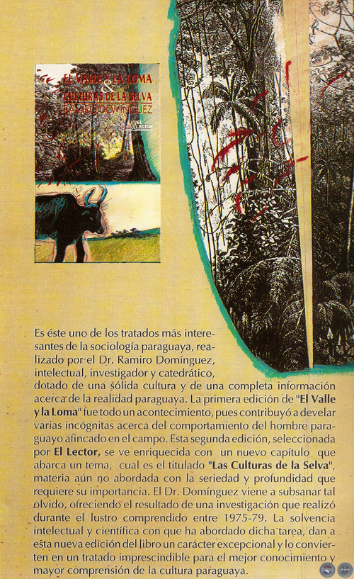 EL VALLE Y LA LOMA & CULTURAS DE LA SELVA, 1995 - POR RAMIRO DOMÍNGUEZ